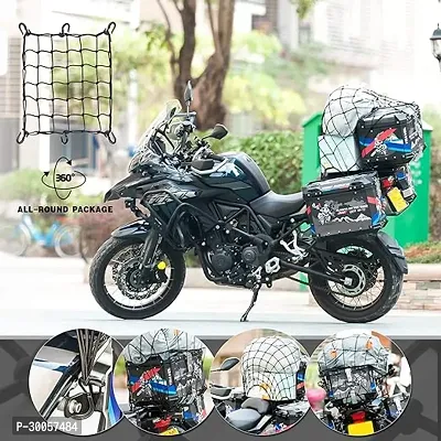 Motorcycle Bike Helmet 6 Holder Hooks Net Jali-thumb0