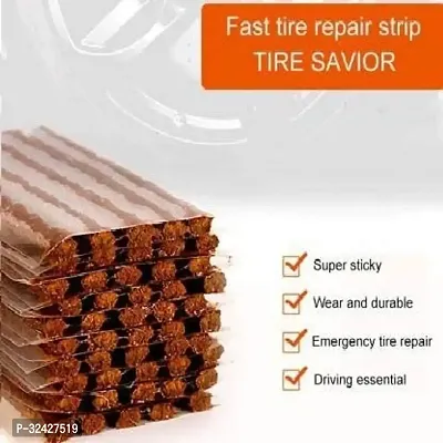 Car Tire Repair Strings Rubber Tire Puncture Repair Strips Tubeless Repair Tool  StripsBike Use Self Vulcanizing Sealing Strings (5 pieces)-thumb2