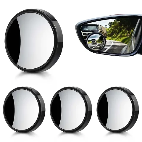 Blind Spot Car Mirror 2 Inch Angle Adjustable HD Glass Round Side Rear View Convex mirror  1pc