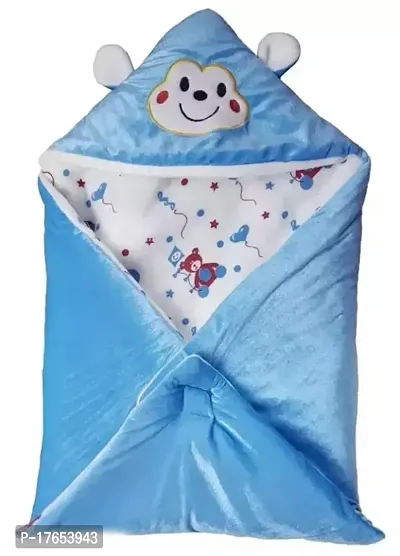 Olene Baby Blankets Newborn Pack of Super Soft Baby Wrapper Cum Baby Sleeping Bag for Baby Boys, Baby Girls, Babies (66cm x 66cm, 0-6 Months)-thumb0