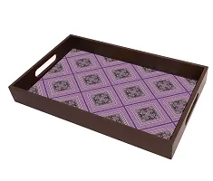 BP Design Solution Viraya Design MDF Vinyl Printing Serving Tray for Kitchen serveware Coffee Tray Table Tray Size 15x9.5x1.85 inch-thumb2