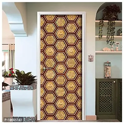 BP Design Solution Videha Vinyl Door Sticker Wallpaper for Door, Almirah, Table, Ac, Fridge 36x 78 inch