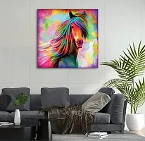 BP Design Solution Horse Canvas Painting Wall Decor Wall Art For Living Room Size 36 x 36 inch ( 9 SqFT.)-thumb2