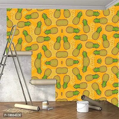 BP Design Solution Pineapple Fruit Design Wallpaper for Home D?cor, Office, Wall etc. (Self Adhesive Vinyl, Water Proof (16x96 (10 sqft)-thumb3