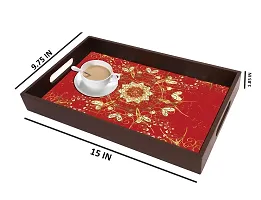 BP Design Solution Devine Design MDF Vinyl Printing Serving Tray for Kitchen serveware Coffee Tray Table Tray Size 15x9.5x1.85 inch-thumb4