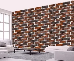 BP Design Solution Dark Brick Design Wallpaper for Home D?cor, Office, Wall (Self Adhesive Vinyl, Water Proof (16x96 (10 sqft)-thumb2