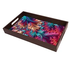 BP Design Solution Natune Design MDF Vinyl Printing Serving Tray for Kitchen serveware Coffee Tray Table Tray Size 15x9.5x1.85 inch-thumb4