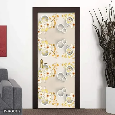 BP Design Solution Vinyl Door Sticker Wallpaper for Door, Almirah, Table, Ac, Fridge Size 30x78 inch (Style No BPDOOR106 )-thumb2