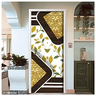 BP Design Solution Adriana Vinyl Door Sticker Wallpaper for Door, Almirah, Table, Ac, Fridge 36x 78 inch