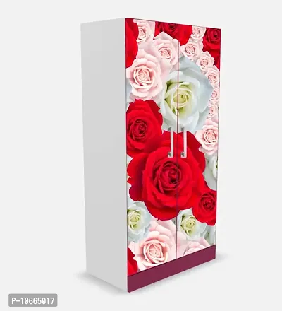 BP Design Solution Full Rose Almirah Sticker Wallpaper Self Adhesive Vinyl, Water Proof (30x70)-thumb3