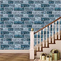 BP Design Solution Gray Bluet Brick Wallpaper for Home D?cor, Office, Wall (Self Adhesive Vinyl, Water Proof (16x96 (10 sqft)-thumb4