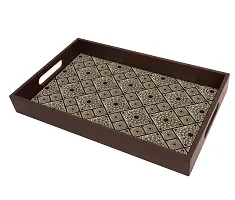 BP Design Solution Scandy Design MDF Vinyl Printing Serving Tray for Kitchen serveware Coffee Tray Table Tray Size 15x9.5x1.85 inch-thumb4