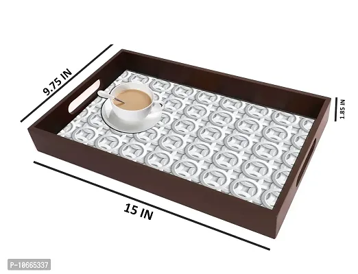 BP Design Solution Dire Design MDF Vinyl Printing Serving Tray for Kitchen serveware Coffee Tray Table Tray Size 15x9.5x1.85 inch-thumb5