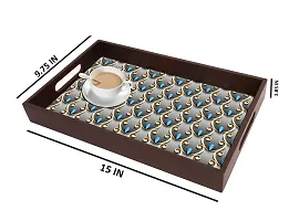 BP Design Solution Luminous Design MDF Vinyl Printing Serving Tray for Kitchen serveware Coffee Tray Table Tray Size 15x9.5x1.85 inch-thumb4