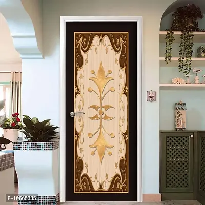 BP Design Solution Wargus Vinyl Door Sticker Wallpaper for Door, Almirah, Table, Ac, Fridge