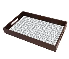 BP Design Solution Dire Design MDF Vinyl Printing Serving Tray for Kitchen serveware Coffee Tray Table Tray Size 15x9.5x1.85 inch-thumb3