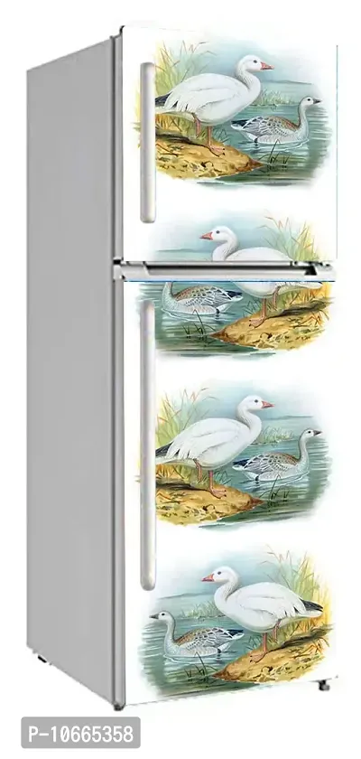 BP Design Solution Duck Background Design Fridge Wallpaper for Fridge/ almirah /Table (Self Adhesive Vinyl, Water Proof (63x24 inch ) Double Door / Single Door