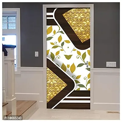 BP Design Solution Adriana Vinyl Door Sticker Wallpaper for Door, Almirah, Table, Ac, Fridge 36x 78 inch-thumb3