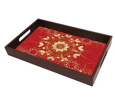 BP Design Solution Devine Design MDF Vinyl Printing Serving Tray for Kitchen serveware Coffee Tray Table Tray Size 15x9.5x1.85 inch-thumb3