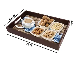 BP Design Solution Galax Design MDF Vinyl Printing Serving Tray for Kitchen serveware Coffee Tray Table Tray Size 15x9.5x1.85 inch-thumb4