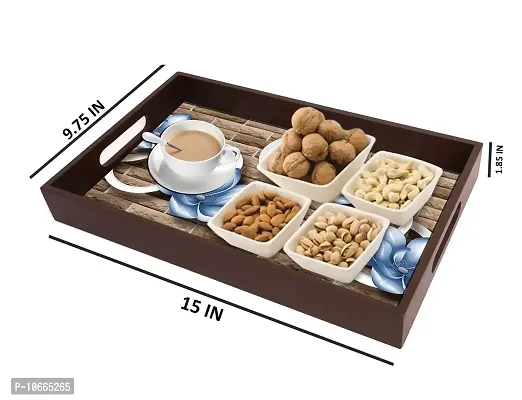 BP Design Solution Galax Design MDF Vinyl Printing Serving Tray for Kitchen serveware Coffee Tray Table Tray Size 15x9.5x1.85 inch-thumb5