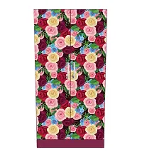 BP Design Solution Red Rose Almirah Sticker Wallpaper Self Adhesive Vinyl, Water Proof (30x70)-thumb2