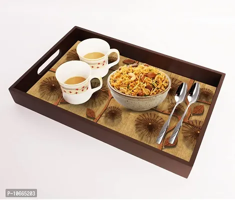 BP Design Solution Galaxy Design MDF Vinyl Printing Serving Tray for Kitchen serveware Coffee Tray Table Tray Size 15x9.5x1.85 inch