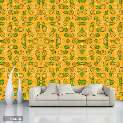 BP Design Solution Pineapple Fruit Design Wallpaper for Home D?cor, Office, Wall etc. (Self Adhesive Vinyl, Water Proof (16x96 (10 sqft)-thumb2