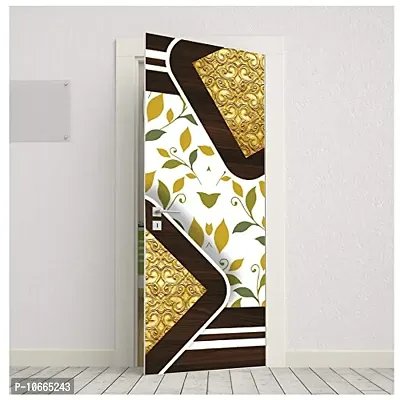 BP Design Solution Adriana Vinyl Door Sticker Wallpaper for Door, Almirah, Table, Ac, Fridge 36x 78 inch-thumb2