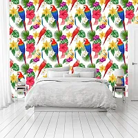 BP Design Solution Parrot Design Wallpaper for Home D?cor, Office, Wall etc. (Self Adhesive Vinyl, Water Proof (16x96 (10 sqft)-thumb3