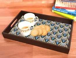 BP Design Solution Luminous Design MDF Vinyl Printing Serving Tray for Kitchen serveware Coffee Tray Table Tray Size 15x9.5x1.85 inch-thumb3