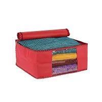 PRASM Non Woven Maroon Saree Cover for women?s wardrobe organizer | Saree Organizer for Garment Covers with capacity up to 10 sarees-thumb4