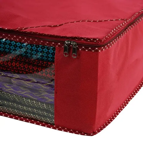 PRASM Non Woven Saree Cover for women?s wardrobe organizer | Saree Organizer for Garment Covers with capacity up to sarees