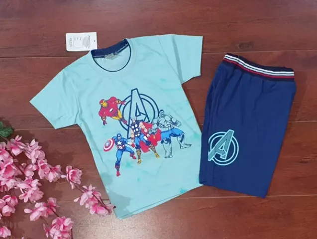 Boys Cotton T-Shirts with Shorts
