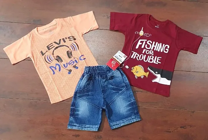 Boy's T-Shirts with Shorts
