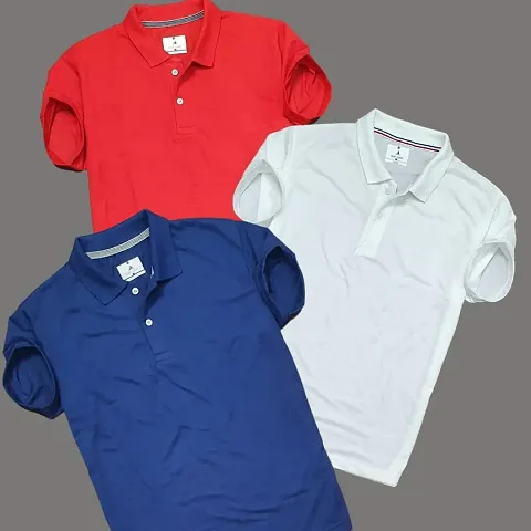Stylish Solid Multicolored T-shirts