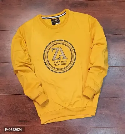 Trendy Fleece Printed Sweatshirt For Men