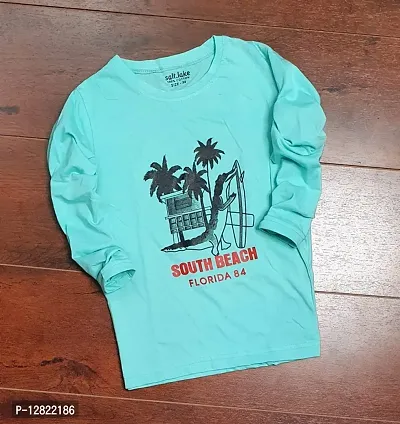Blue Cotton T-Shirt for Boys-thumb0