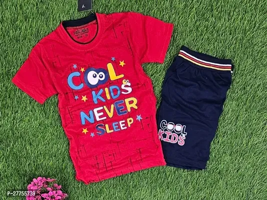 Classic Printed T-Shirts with Shorts for Kids