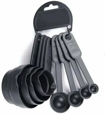 Collection Of Plastic Measuring Cups And Spoons Sets