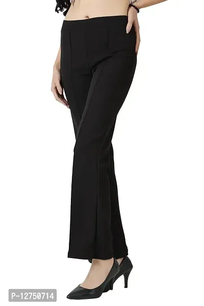 Aditi Fashion Women's Regular Fit Polyester Blend Trouser (RK-BLK-BC-0005_Black_2Xl)-thumb2