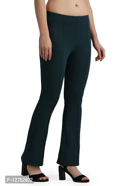 WOMFIT Bootcut Trousers for Women-thumb3