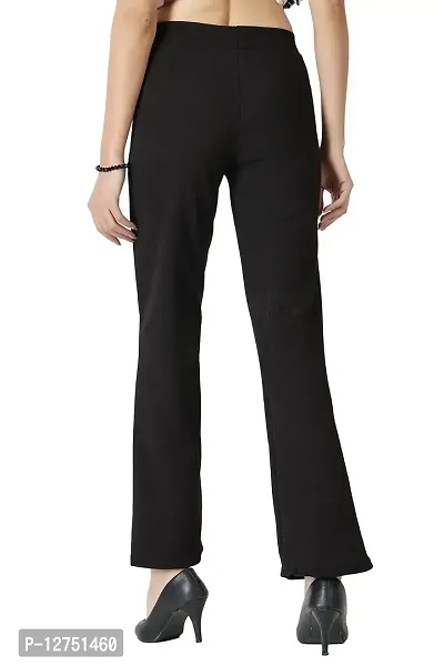 Women Bootcut Trousers Black-thumb4