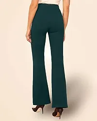 Aditi Fashion Women's Regular Fit Polyester Blend Trouser (RK-BLK-BC-0006_Bottle Green_S)-thumb2