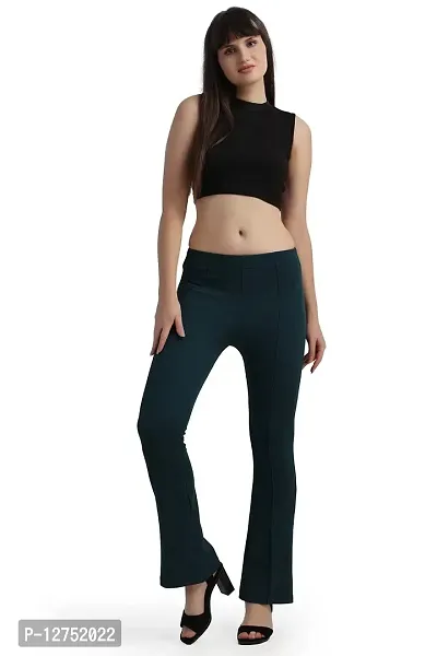 WOMFIT Bootcut Trousers for Women-thumb5