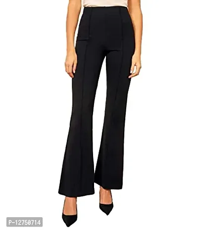 Aditi Fashion Women's Regular Fit Polyester Blend Trouser (RK-BLK-BC-0005_Black_2Xl)-thumb0