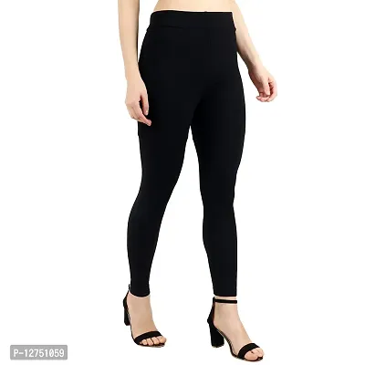 Aditi Fashion Slim Fit Black Jegging for Women-thumb3