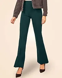 Aditi Fashion Women's Regular Fit Polyester Blend Trouser (RK-BLK-BC-0006_Bottle Green_S)-thumb3