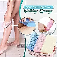 Ultra Soft Exfoliating Sponge | Asian Bath Sponge For Shower | Japanese Spa Cellulite Massager | Dead Skin Remover Sponge For Body | Face Scrubber for Women and Men-thumb1