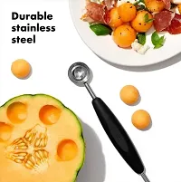 Multipurpose Stainless Steel Melon, Potato Baller Cutter, Ice Cream Spoon - Assorted Color-thumb3